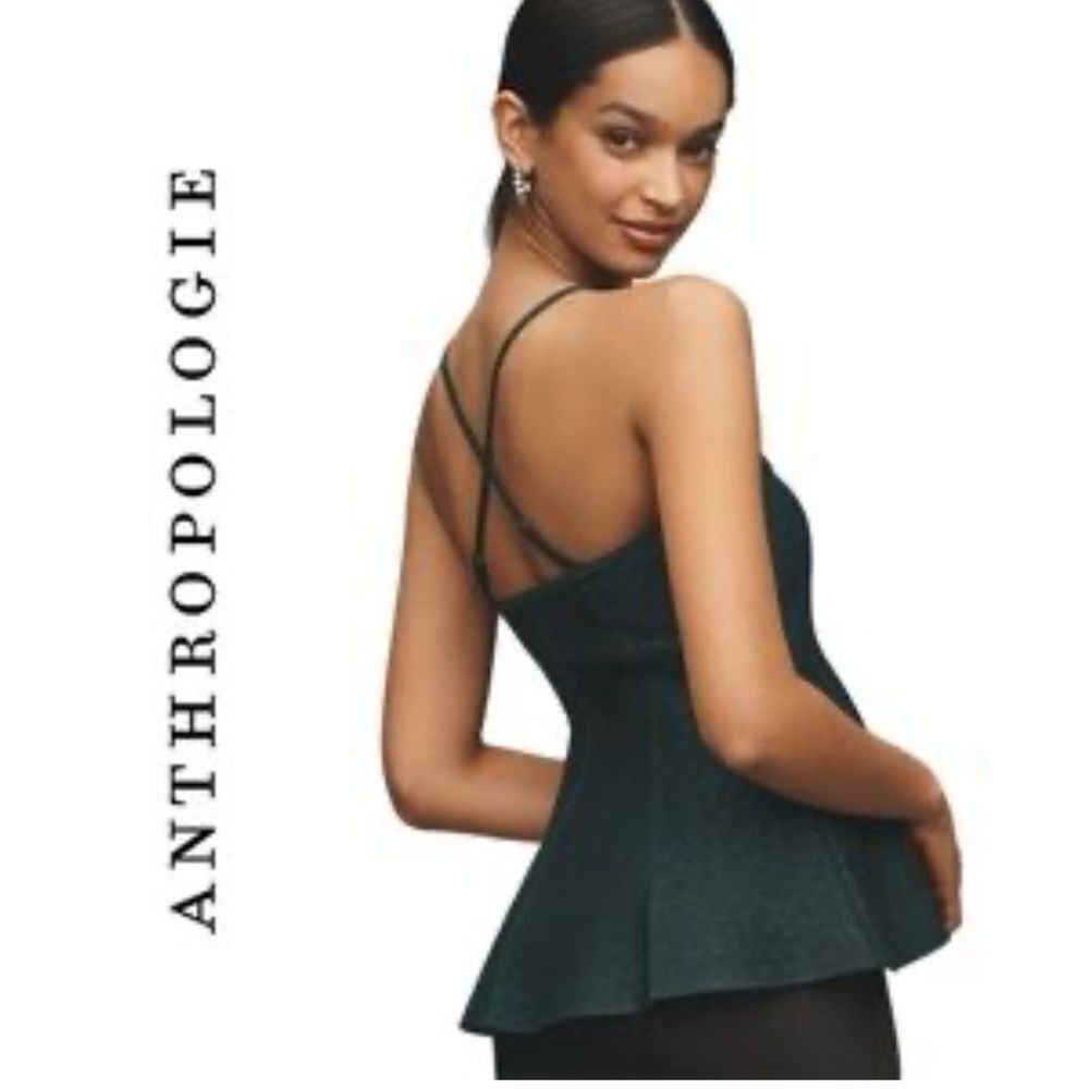 Anthropologie Hourglass Sparkly Top